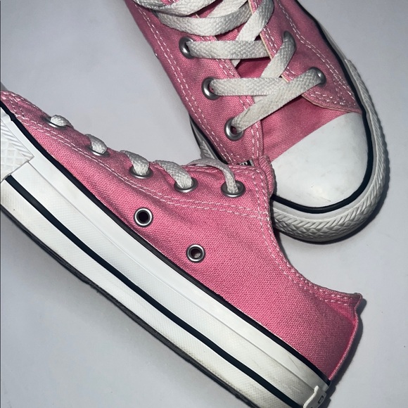 Converse Pink Canvas Sneakers - Picture 7 of 11